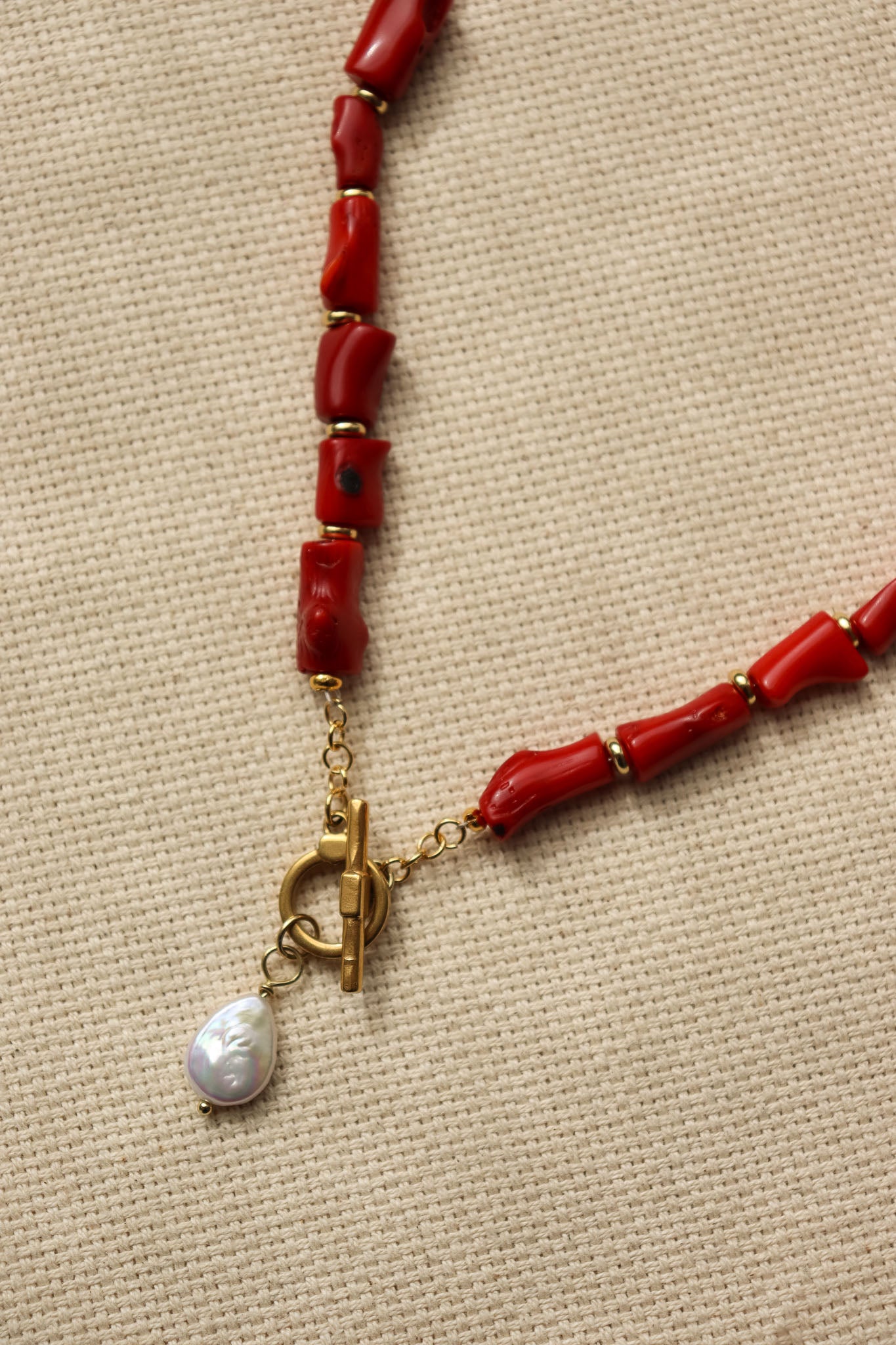 Valerie Necklace in Red