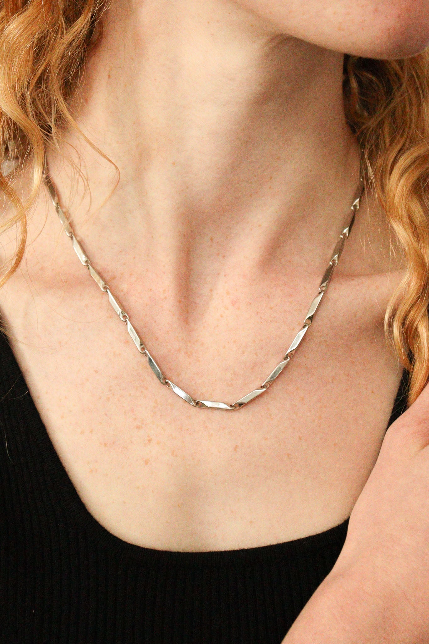 The Layla Thick Silver Necklace