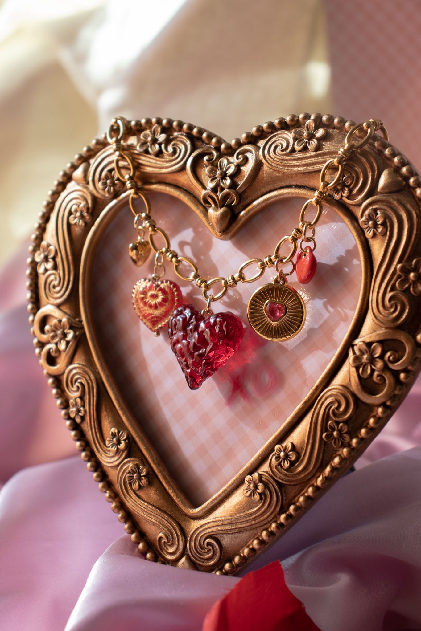 Stupid Cupid 18k Gold Plated Charm Necklace