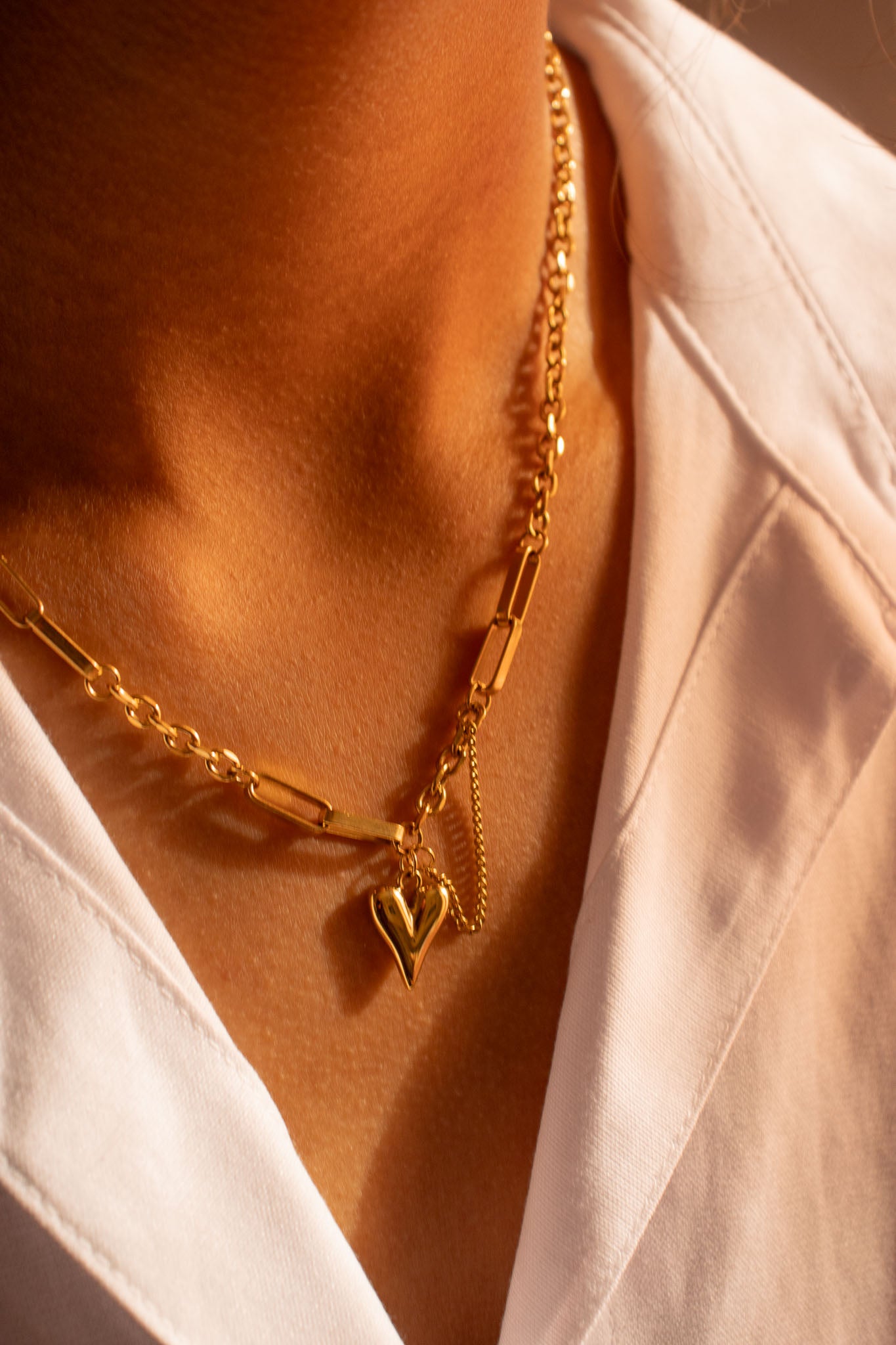 The Heartbreaker Chain in Gold