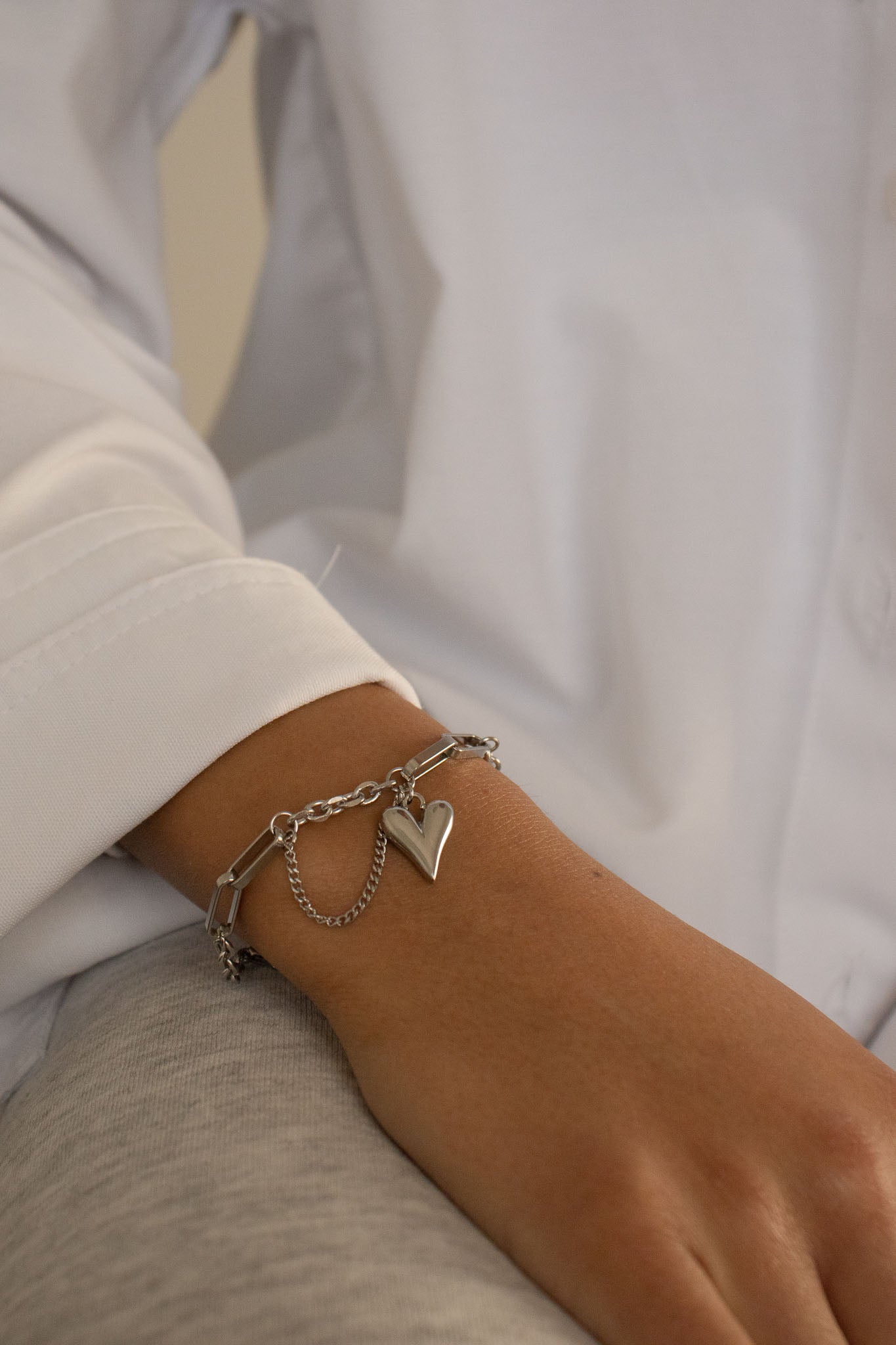 The Heartbreaker Bracelet in Silver