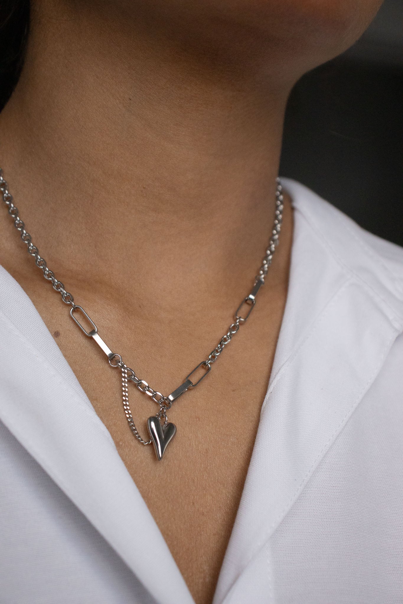 The Heartbreaker Chain in Silver