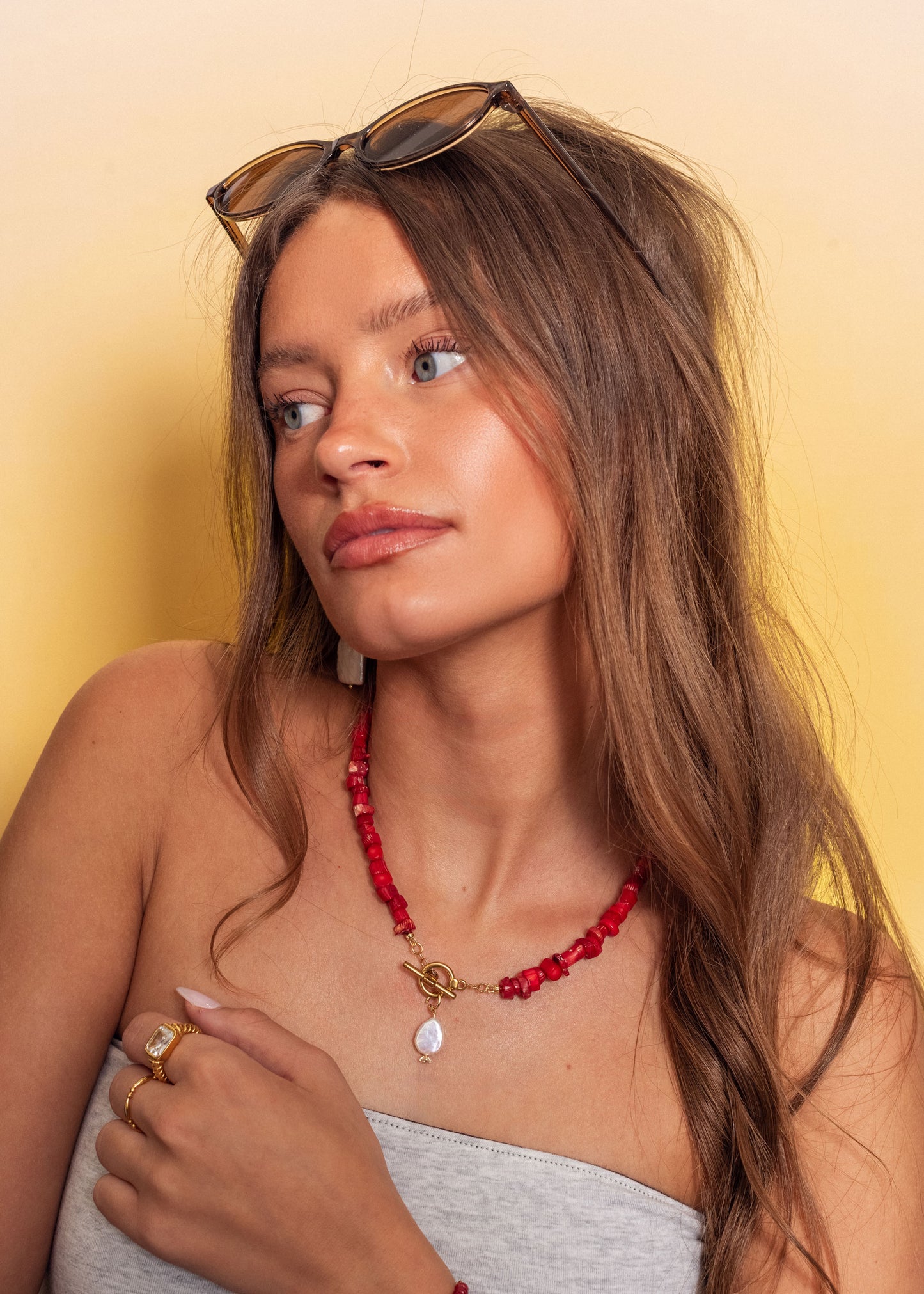 The Rumi Red Necklace