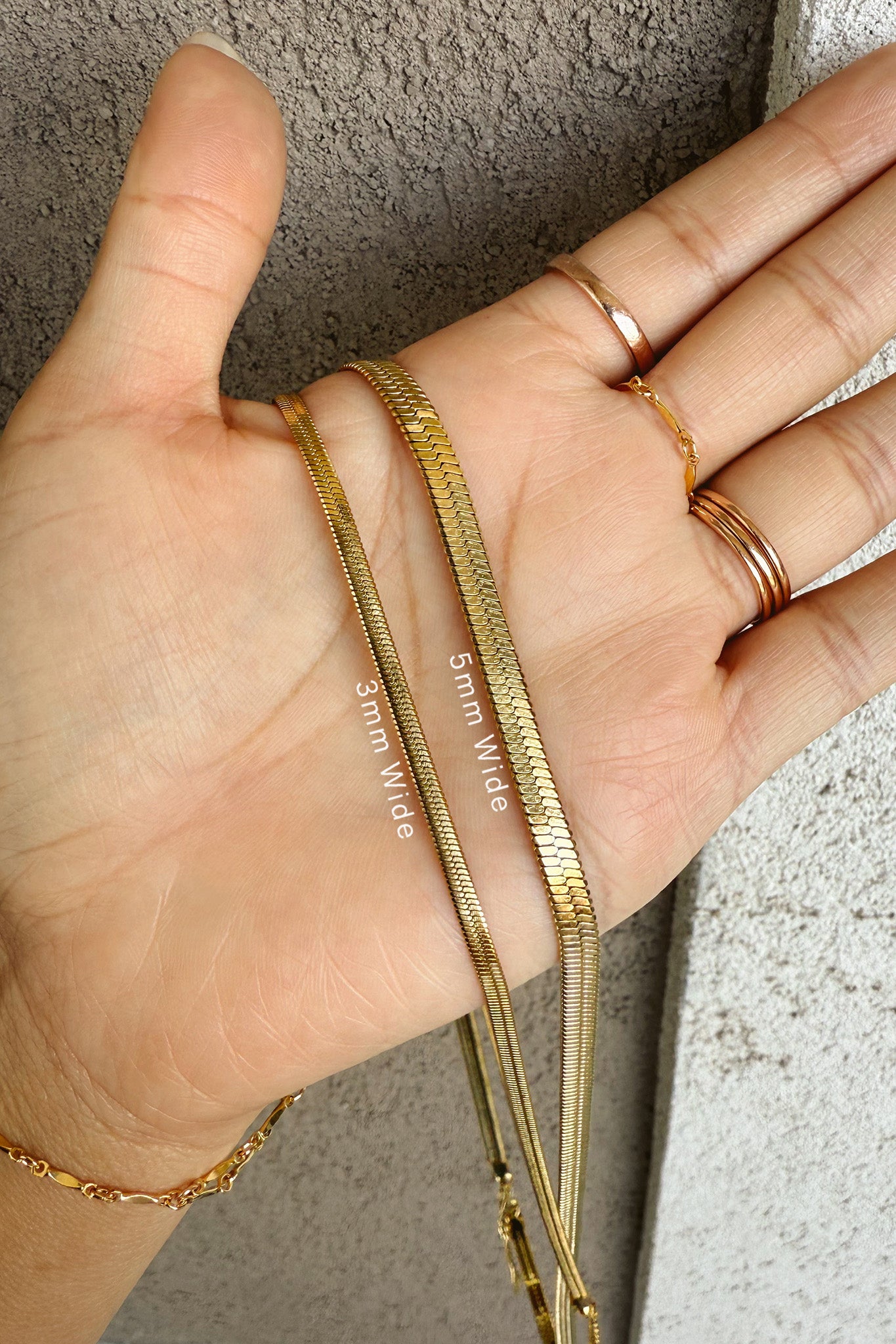 18k Gold Soléne Herringbone Chain