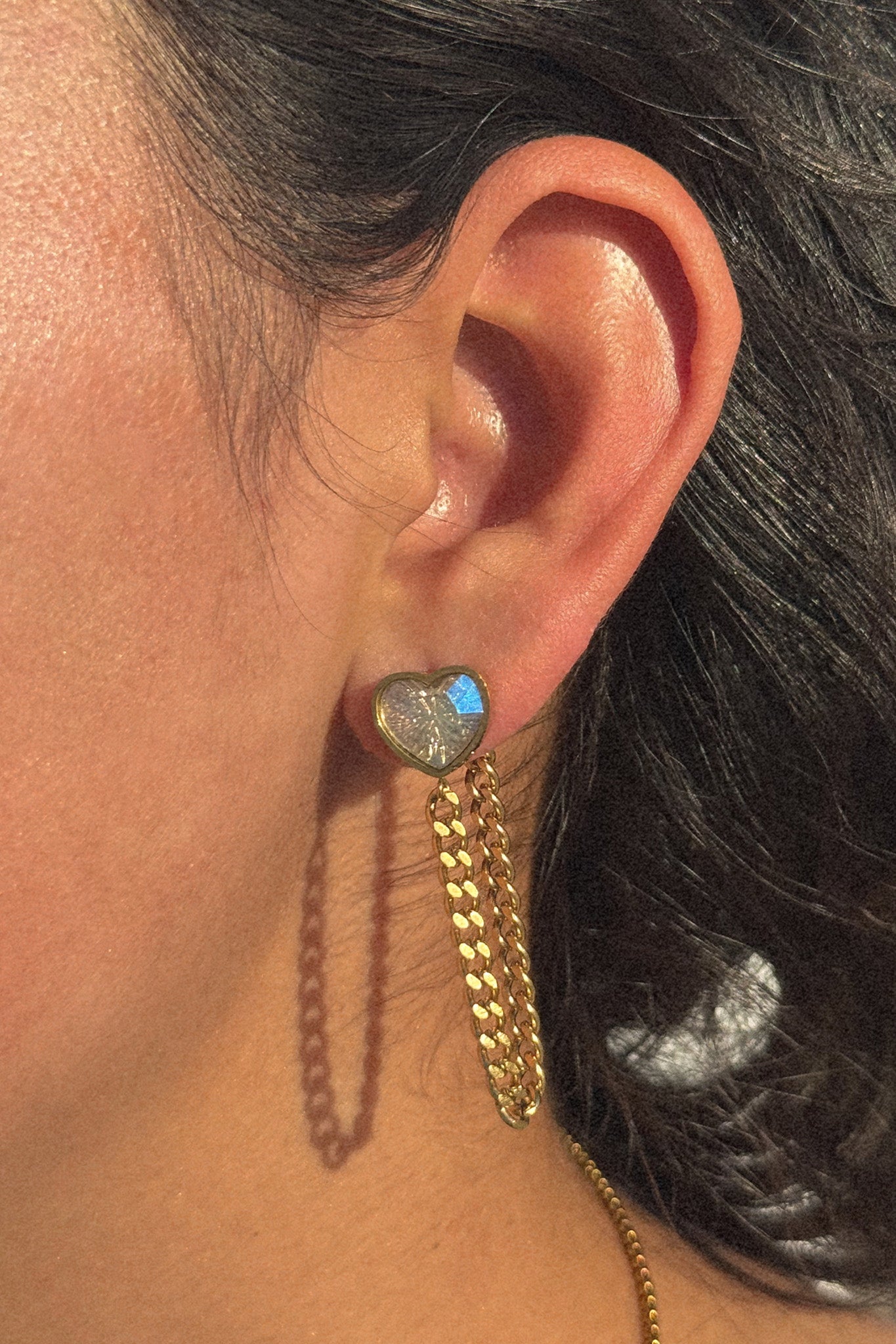 The Lilac Chain Droplet Earrings