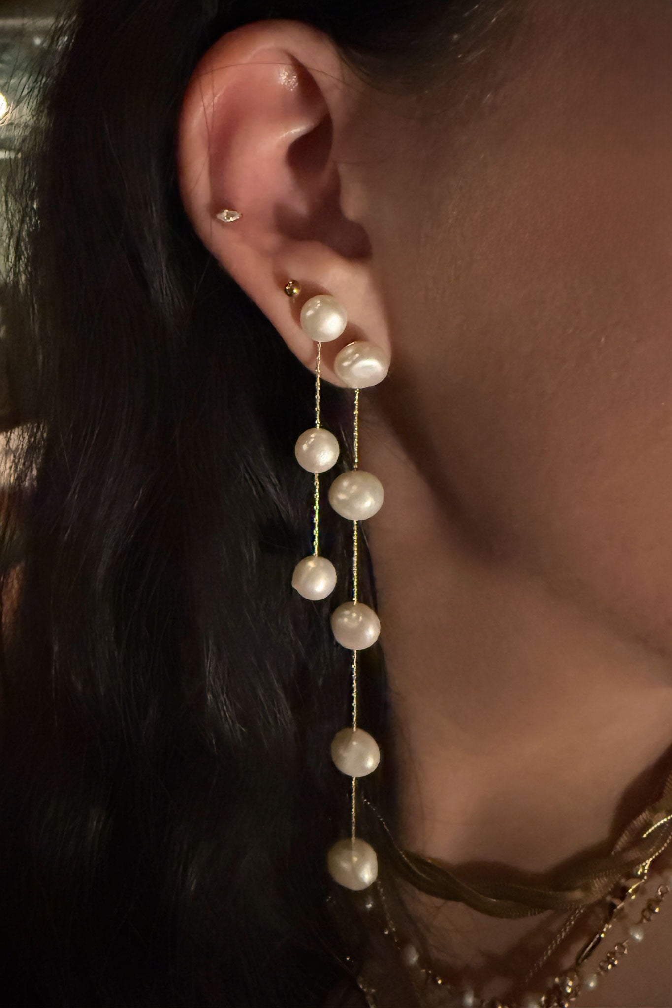 Pearl Droplet Earrings