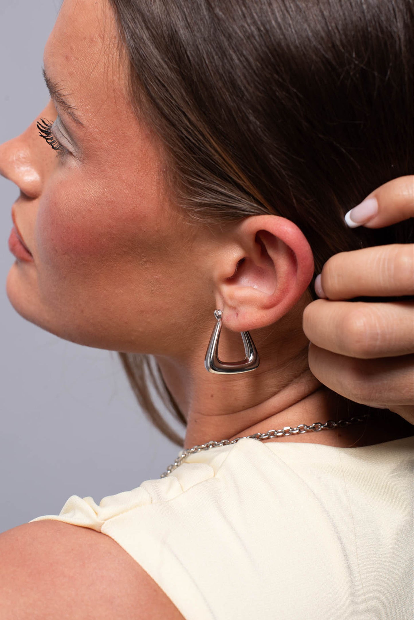 Izza Earrings in Silver
