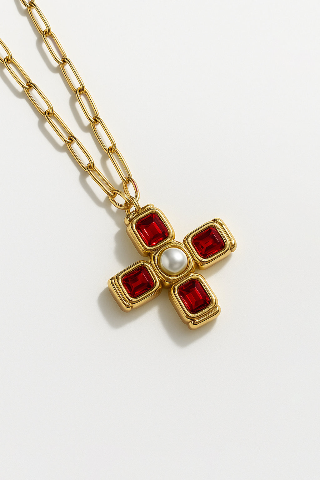 The Velvet Cross Necklace