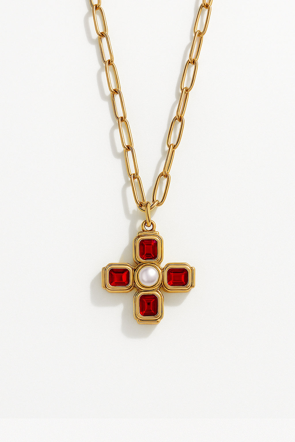 The Velvet Cross Necklace