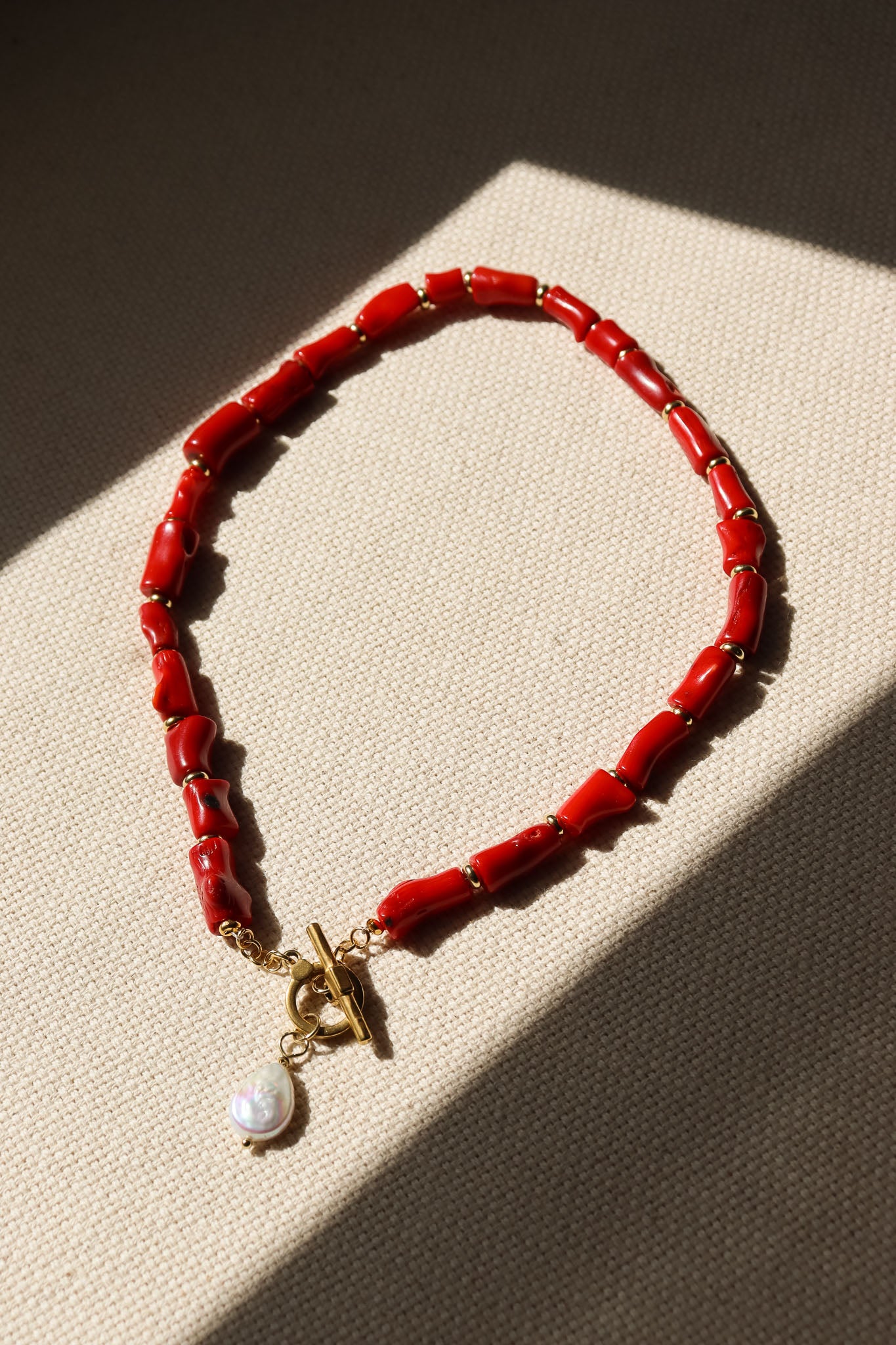 Valerie Necklace in Red