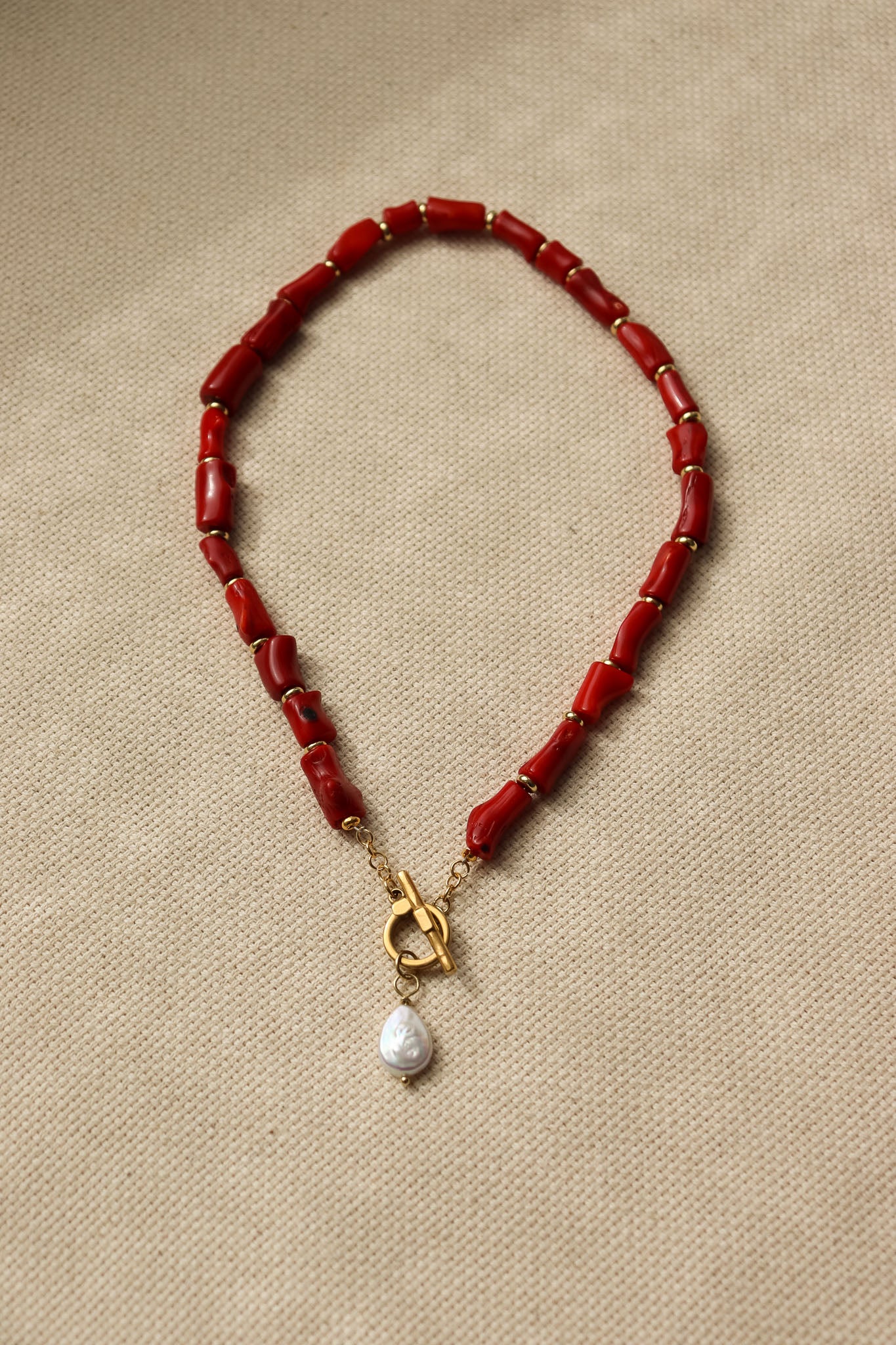 Valerie Necklace in Red