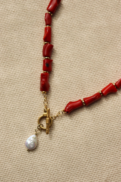 Valerie Necklace in Red