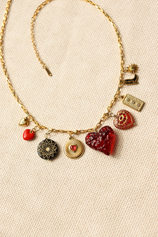 Queen of Hearts Charm Necklace