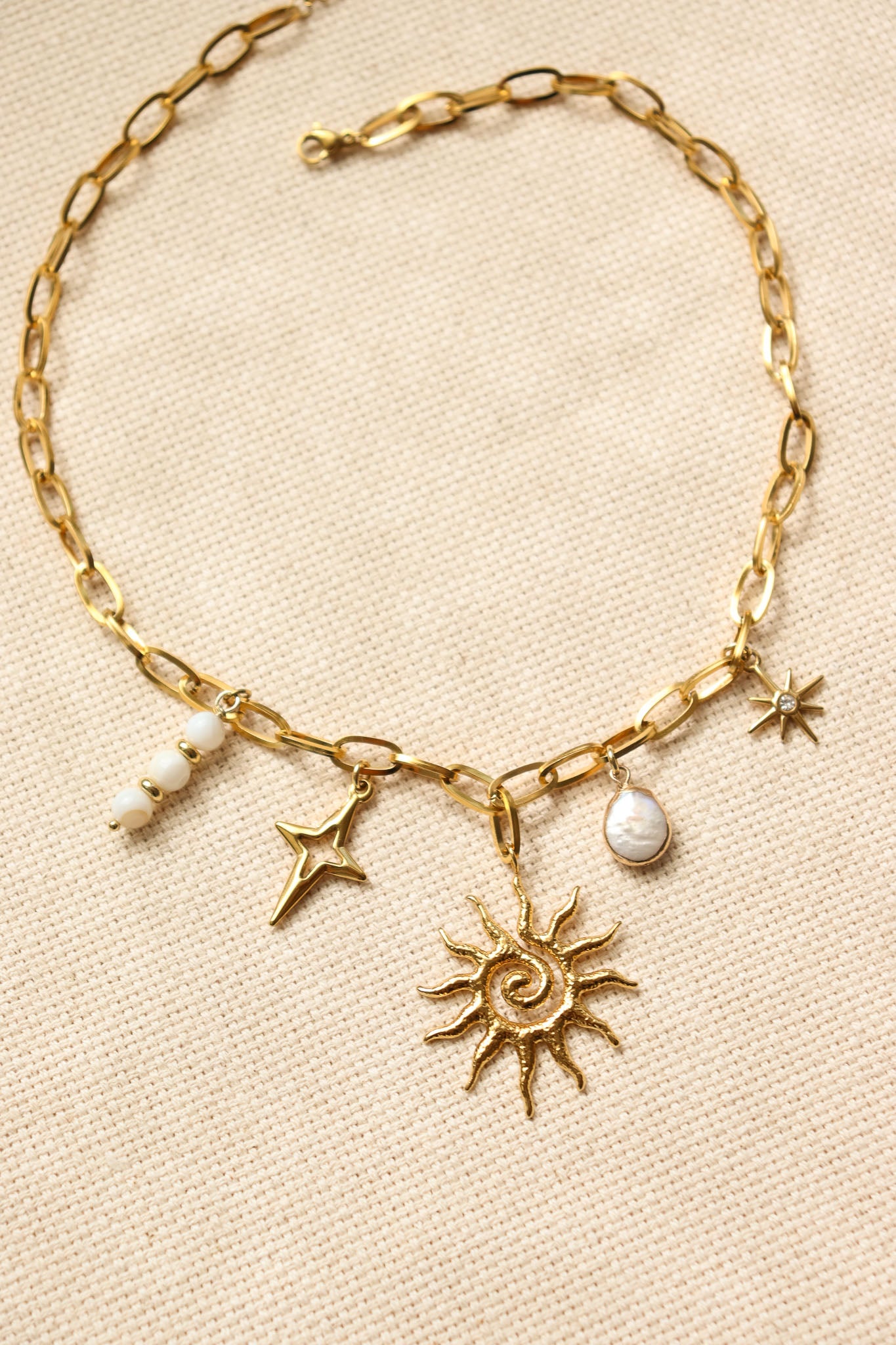 The Solene Charm Necklace