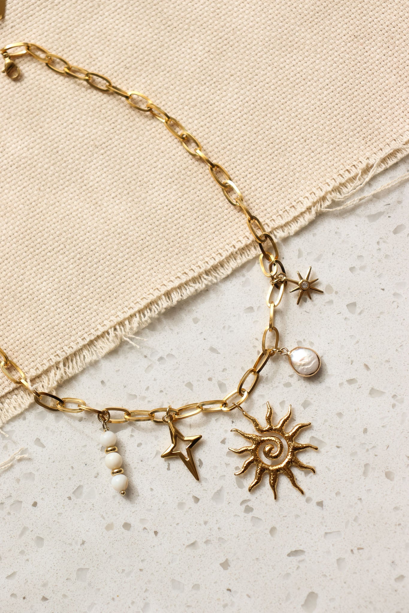 The Solene Charm Necklace