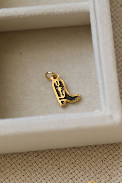 Howdy Charm in Black Small