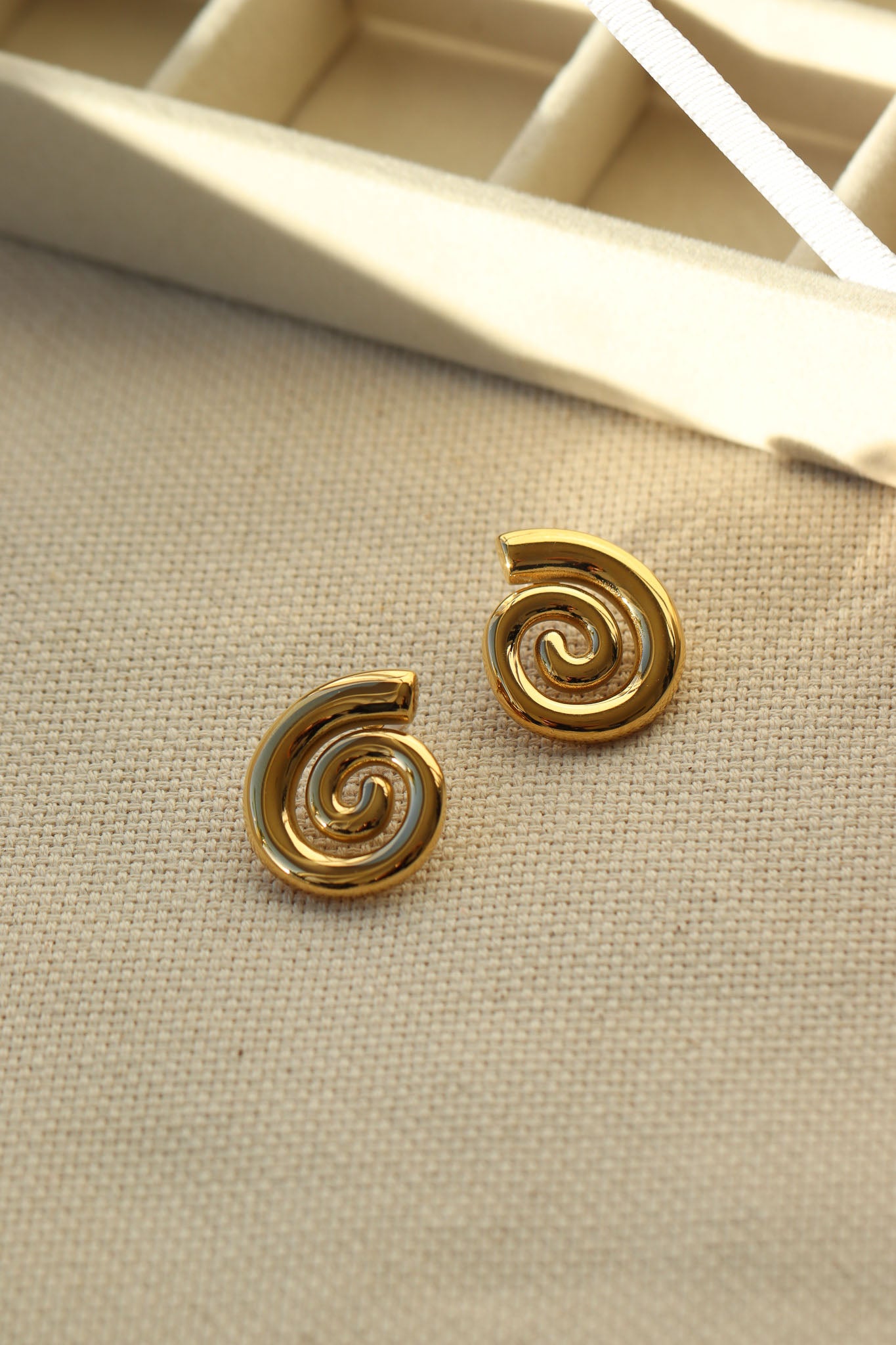 Chunky Spiral Earrings