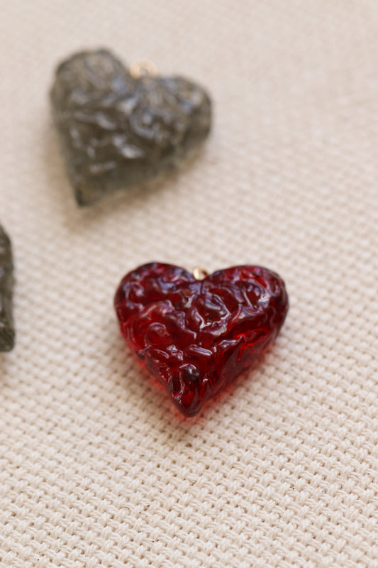 Textured Heart Charm