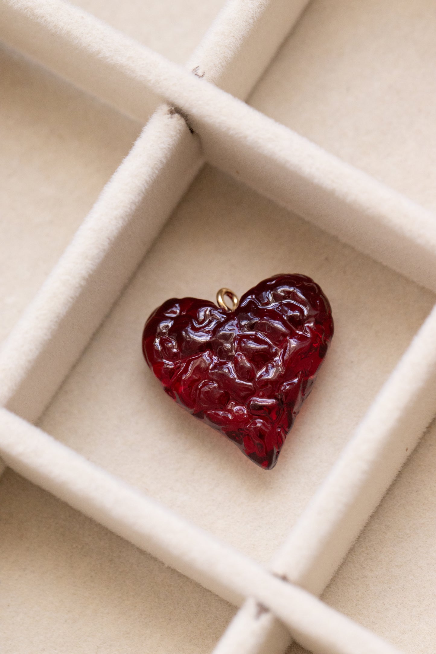 Textured Heart Charm