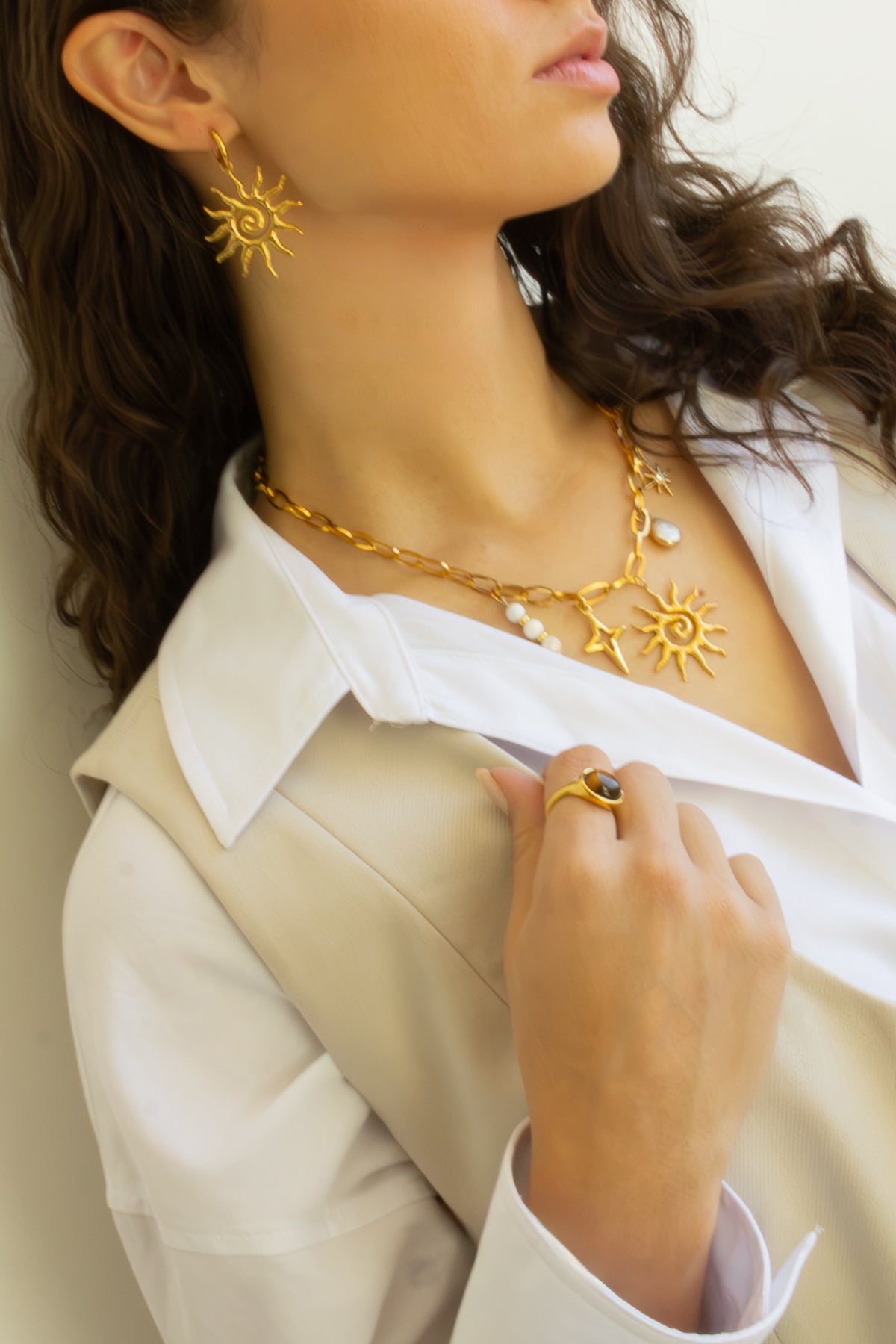 The Solene Charm Necklace