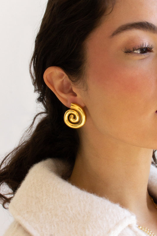 Chunky Spiral Earrings