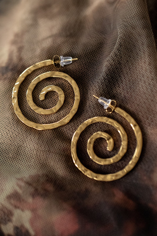 Cinnamon Swirl Earrings