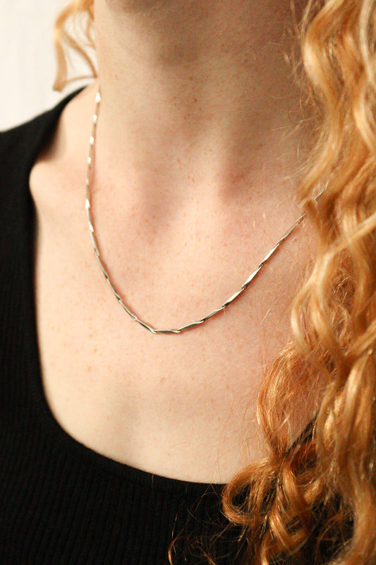 The Layla Thin Silver Necklace
