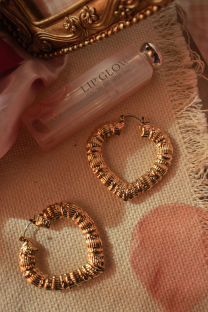 18k Gold Plated Corazon Earrings