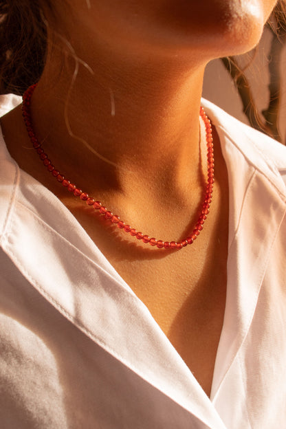 Red Beaded Chain