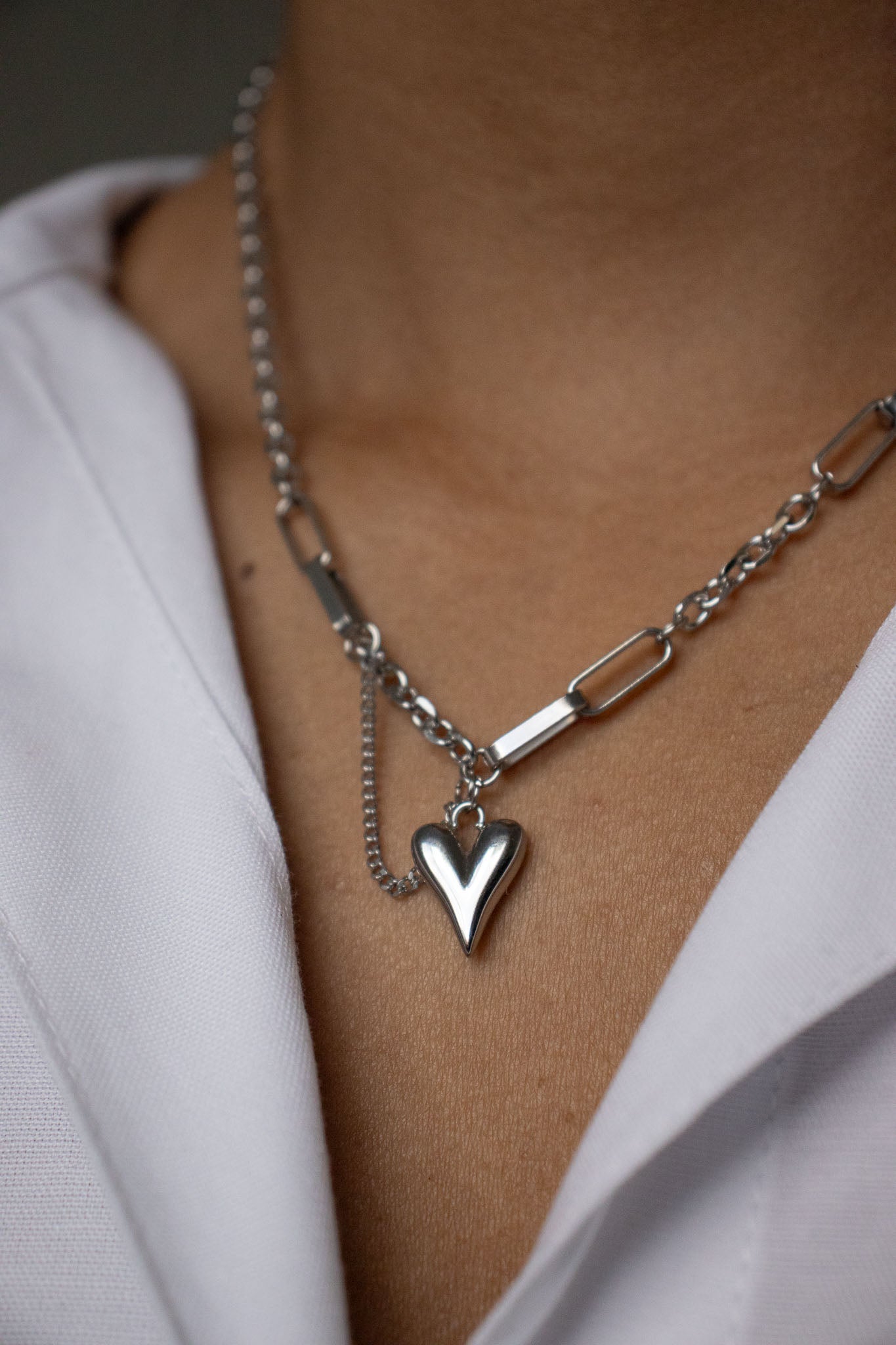 The Heartbreaker Chain in Silver