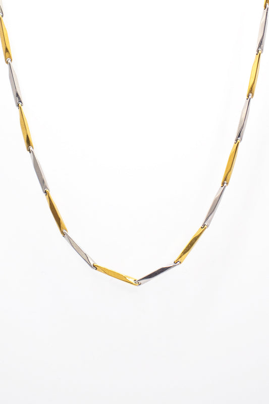 The Celeste Mixed Metal Thin Necklace