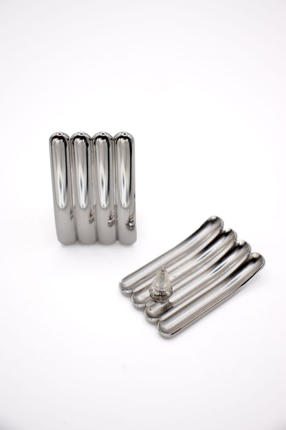 The Chunky Beam Earrings in Silver
