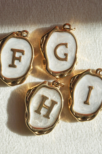 Mother Of Pearl Letter Charms