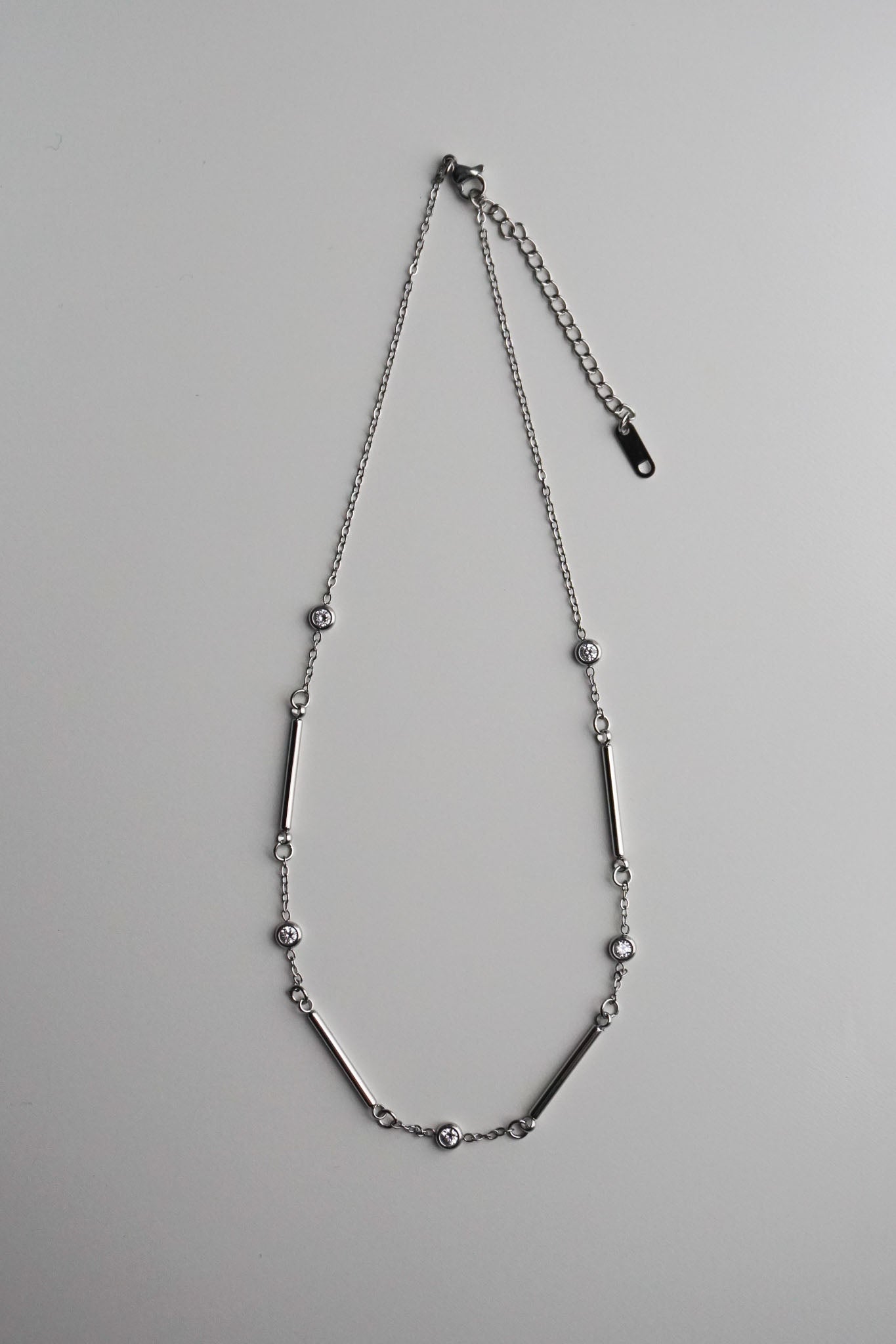 Silver Diamond Necklace