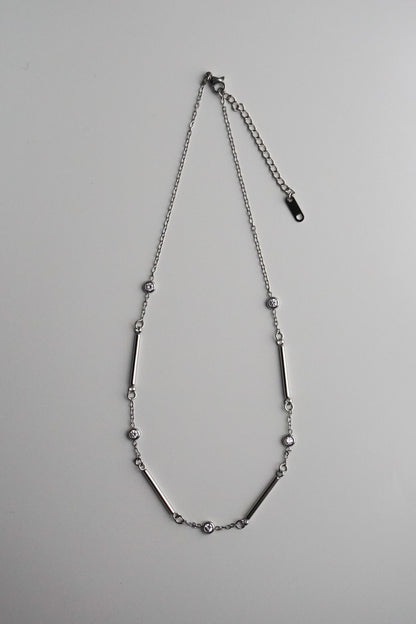 Silver Diamond Necklace