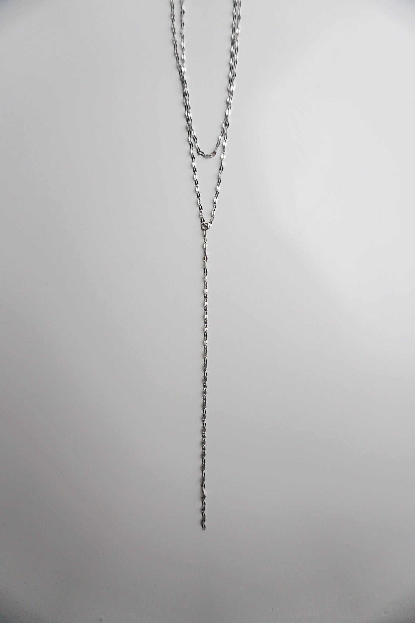 Silver Lariat Necklace