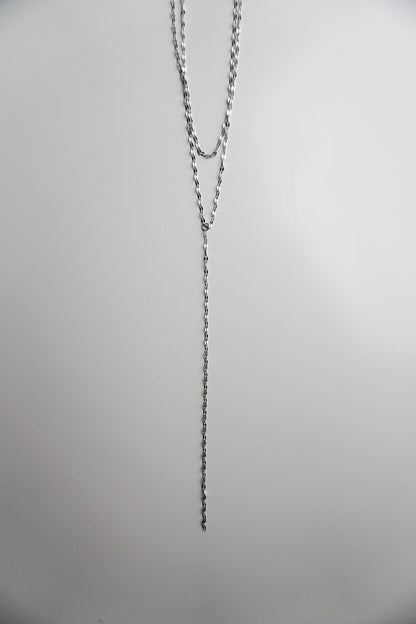 Silver Lariat Necklace
