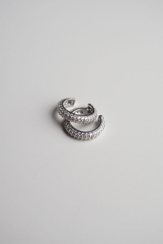 The Silver Pavé Cuff