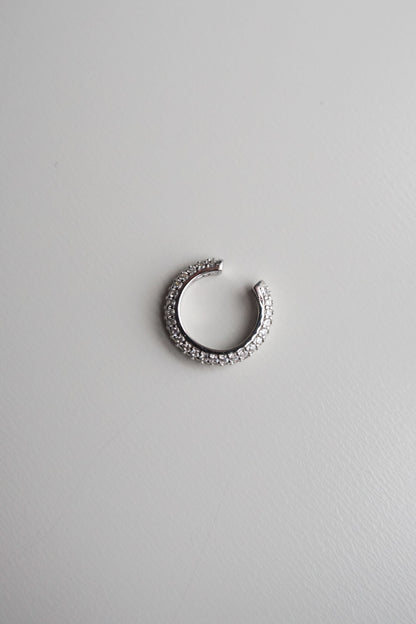 The Silver Pavé Cuff