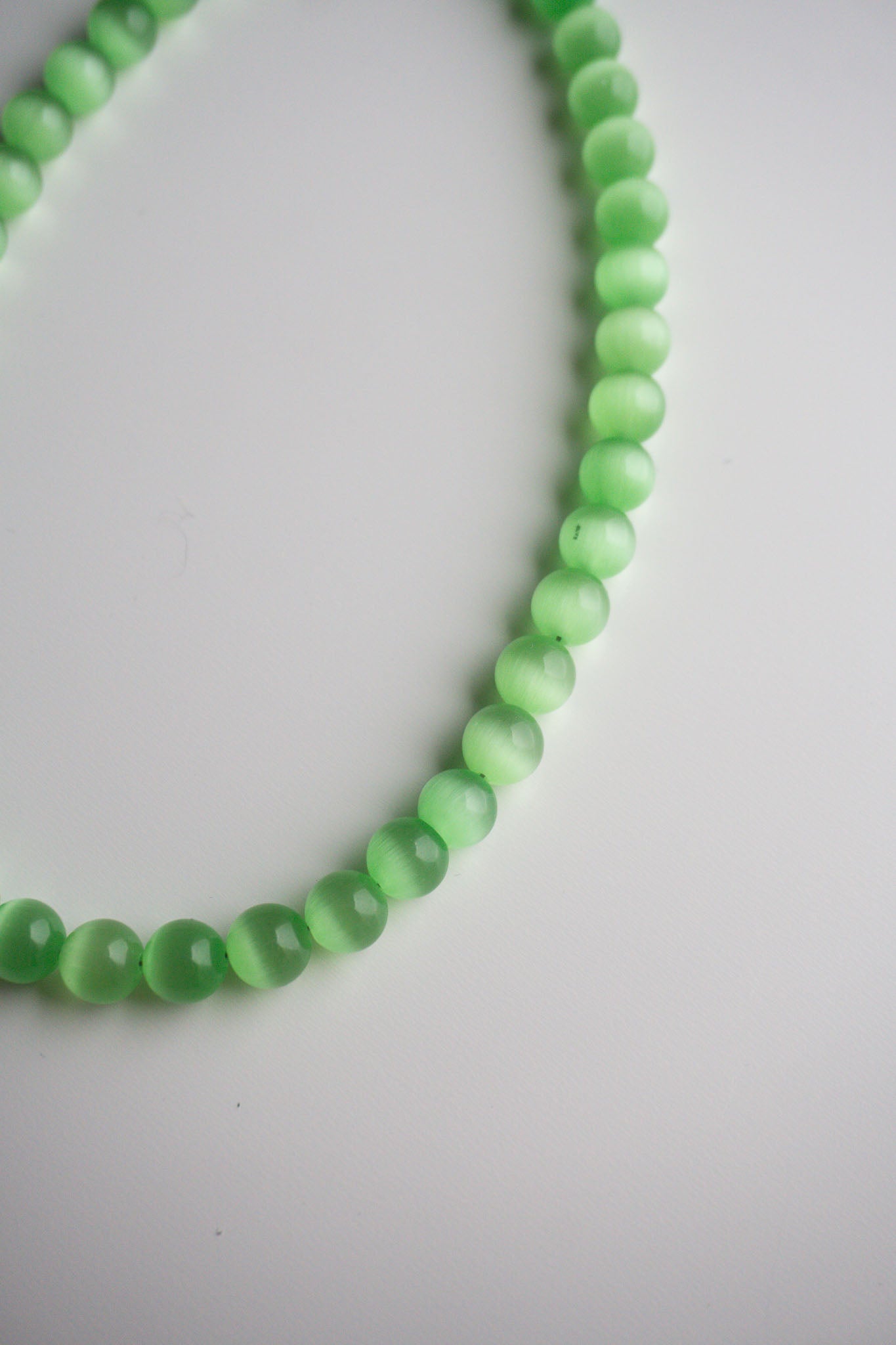 Green Gem Beaded Necklace