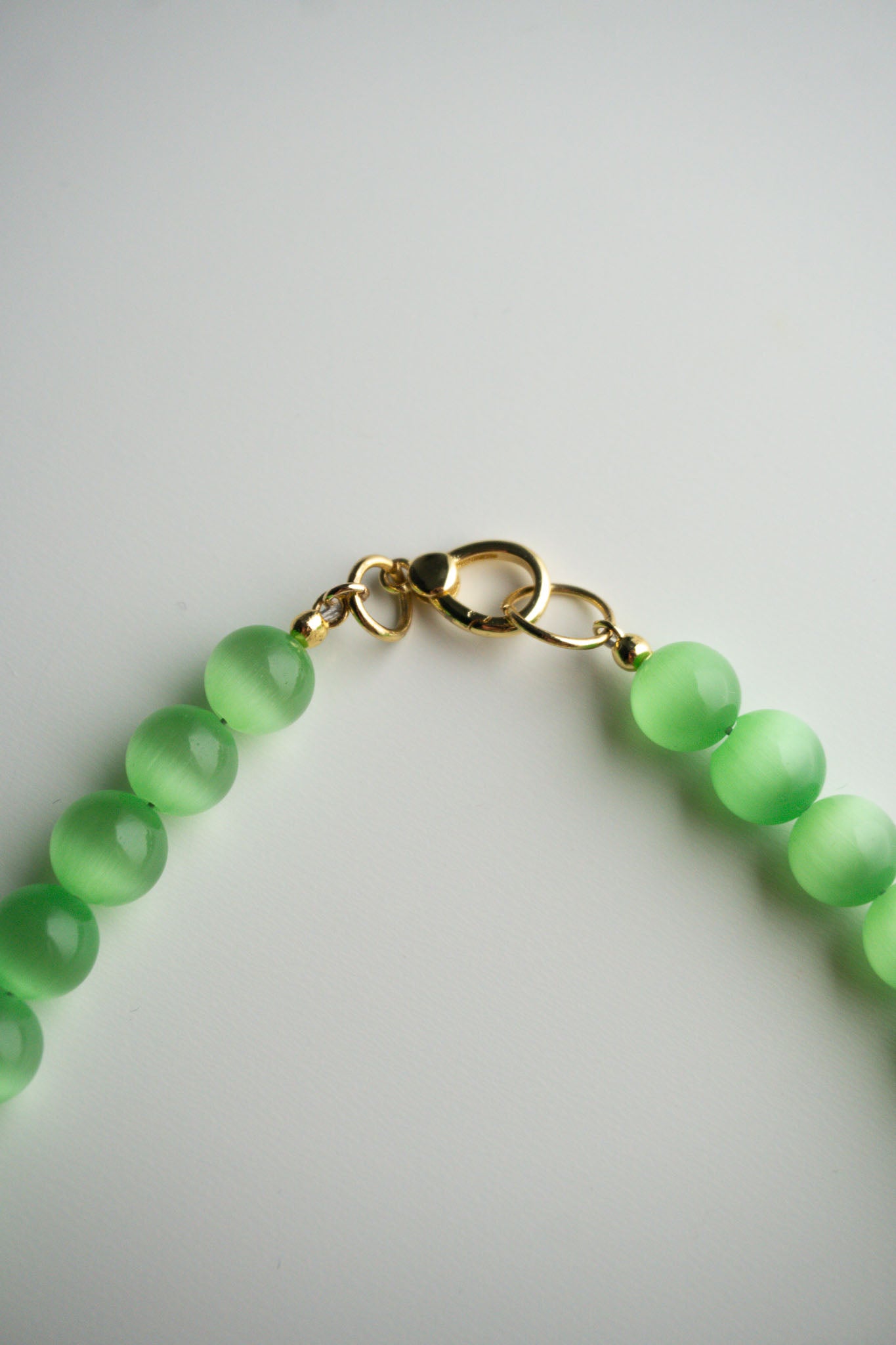Green Gem Beaded Necklace