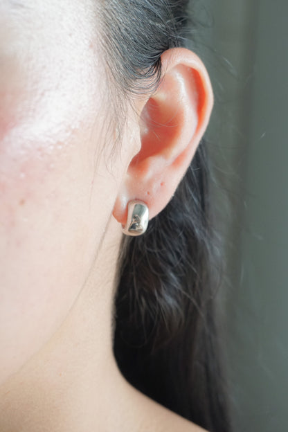 Mini Open Hoops in Silver