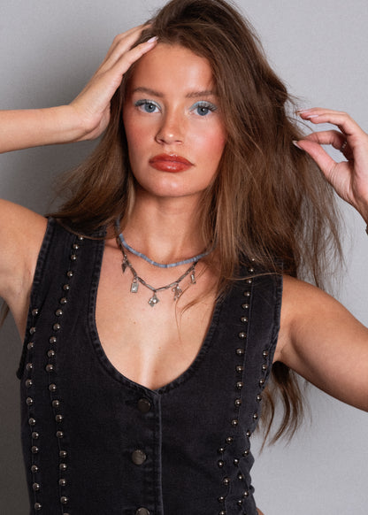 Blue Gemstone Necklace
