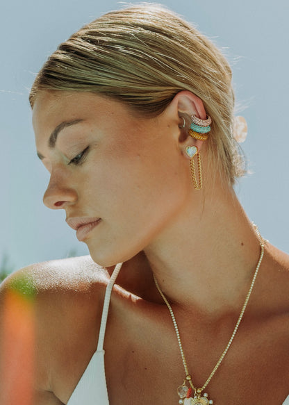 The Lilac Chain Droplet Earrings
