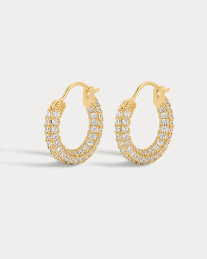 Mini Pavé Hoops