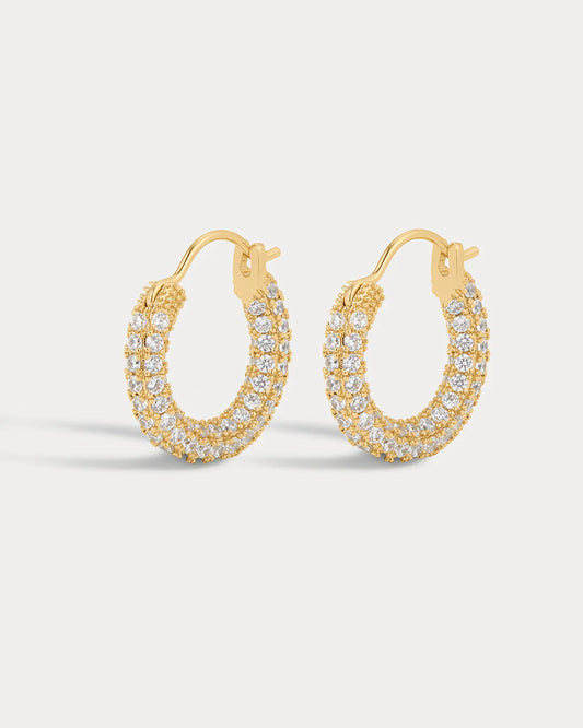 Mini Pavé Hoops