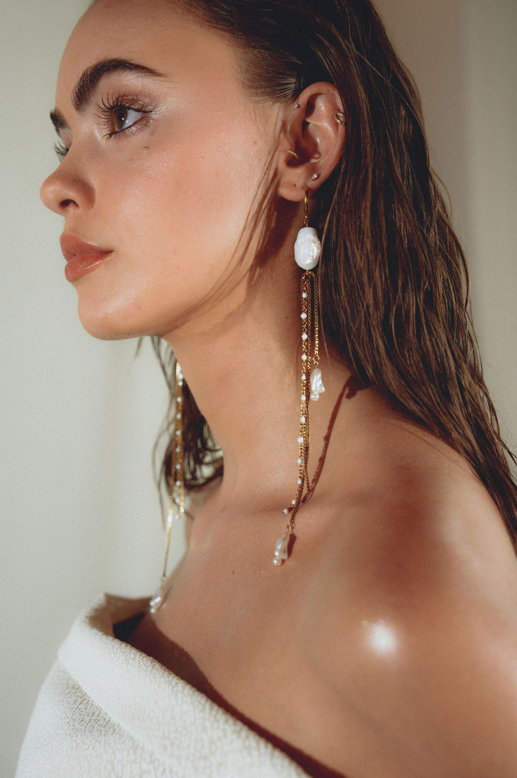 Pearl Tassel Earrings
