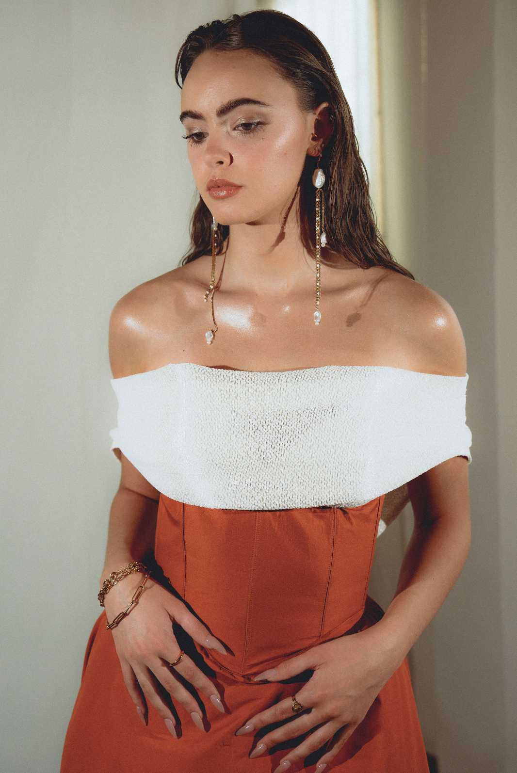 Pearl Tassel Earrings