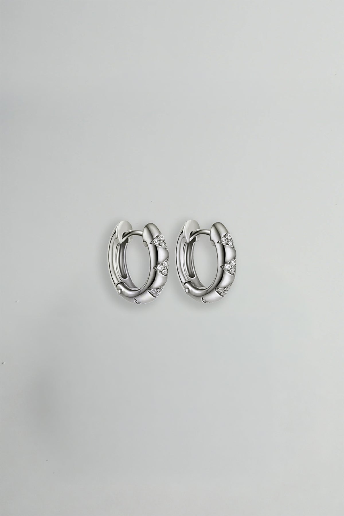 Capri Huggies in Silver