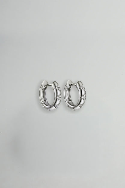 Capri Huggies in Silver